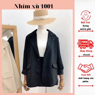 Áo Khoác Vest blazer Hàn Quốc 2 túi trước siêu đẹp
