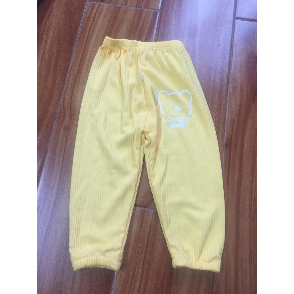 SALE 50% thanh lý- Quần thun tăm cho bé quần bé trai bé gái thu đông bo chun cực mềm mịn siêu dễ thương từ 8 - 16kg
