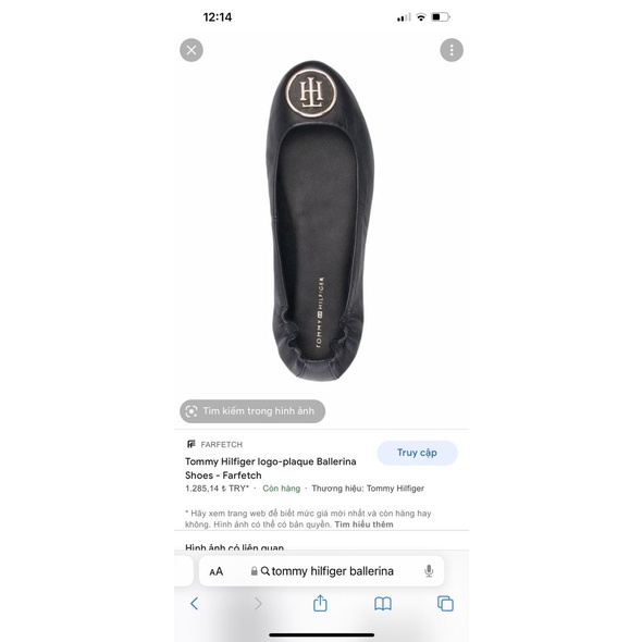 Giày bệt Tommy TH mũi Tròn