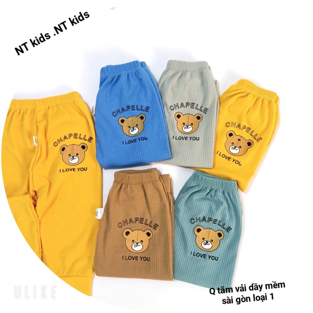 Quần dài chục len tăm chất len tăm thu đông cho bé trai và bé gái từ sơ sinh đến 15kg - JKIDS