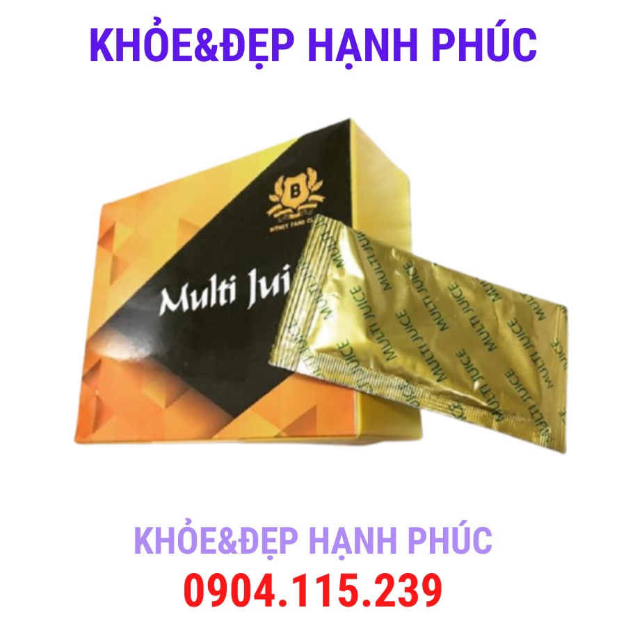 Nước ép Multi Juice giải pháp cho sức khỏe sinh lý nam nữ -10 gói/hộp