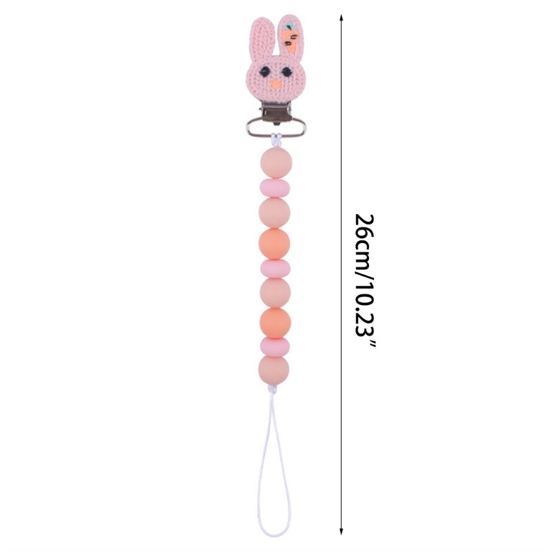 Đồ Chơi Kẹp Núm Vú Giả Bằng Silicone Và Kim Loại Dành Cho Trẻ Sơ Sinh Mọc Răng