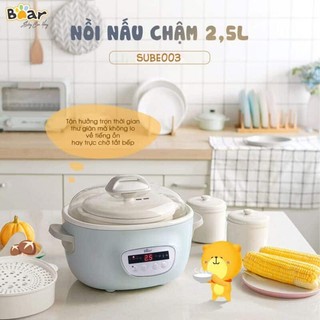 Nồi nấu chậm bear sube003 2,5l