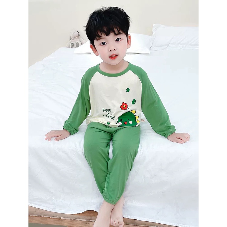Bộ quần áo trẻ em 7-27kg dài tay Minky Mom Gấu Bông X cho bé trai bé gái, vải thun lạnh cao cấp siêu co giãn và mềm mịn