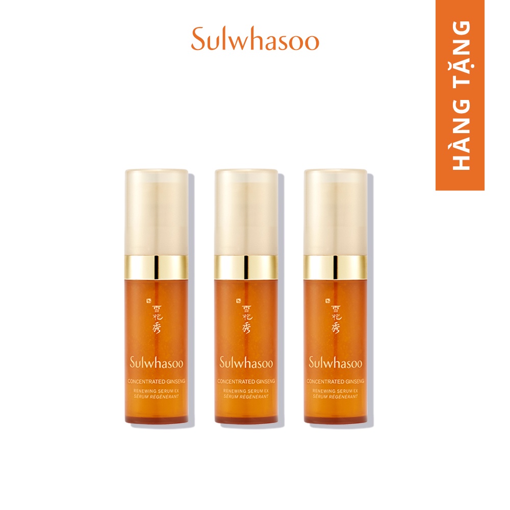 [HB Gift] Bộ 3 Tinh Chất Nhân Sâm Chống Lão Hóa Sulwhasoo Concentrated Ginseng Renewing Serum 3 món