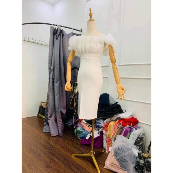 MANOCANH nữ chân mạ vàng + chóp vàng