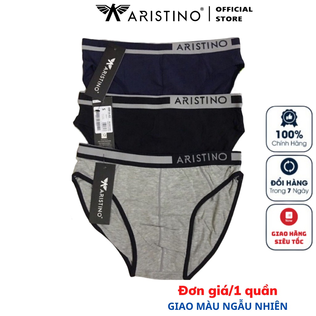 Quần Lót Nam Tam Giác Sịp Nam  ARISTINO ABF1603 Quần Xì Briefs Chất Liệu Cotton Mềm Mại Thoáng Mát Thấm Hút Mồ Hôi