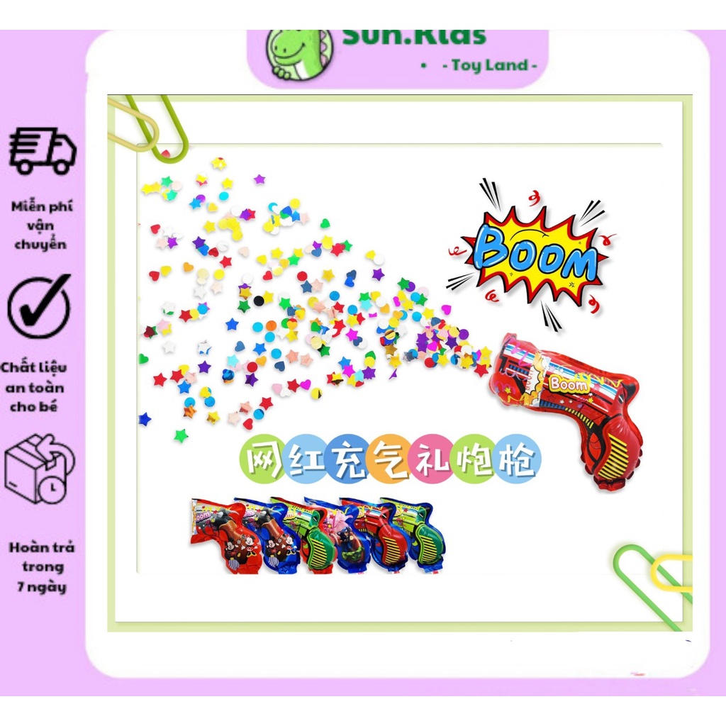 Pháo bắn hoa giấy cầm tay Confetti tạo bất ngờ sinh nhật, party cho bữa tiệc vui nhộn