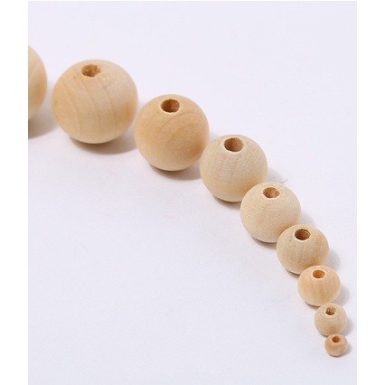 Hạt gỗ tròn mộc chuyên các sản phẩm handmade
