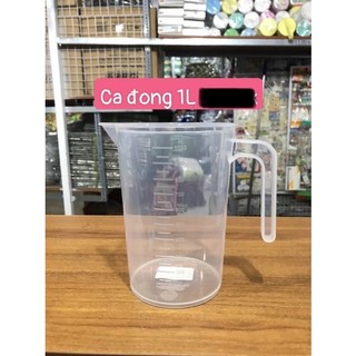 Ca nhựa có vạch 1000ml - ca đong nhựa chia vạch 1 lít