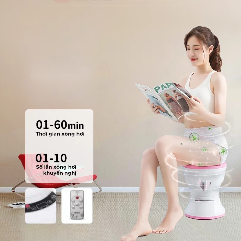 Ghế xông hơi vùng kín cho phụ nữ sau sinh, se khít âm đạo, làm hồng vùng kín, Bô xông hơi phụ khoa sản phụ