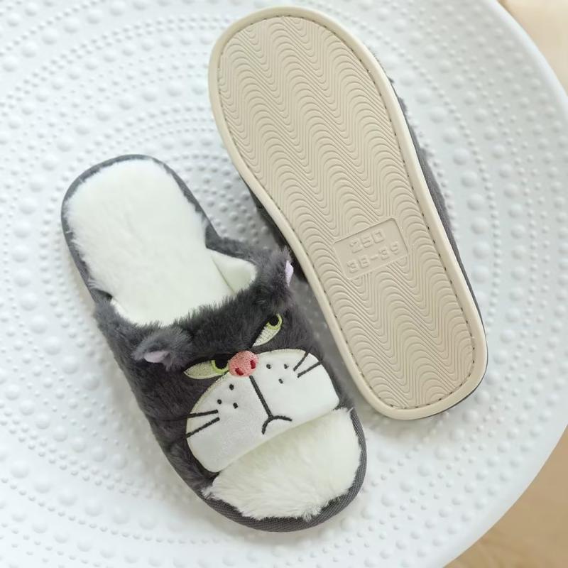 Dép Đi Trong Nhà Hở Mũi Họa Tiết Mèo Lucifer Bad Dễ Thương Phong Cách Nhật Bản