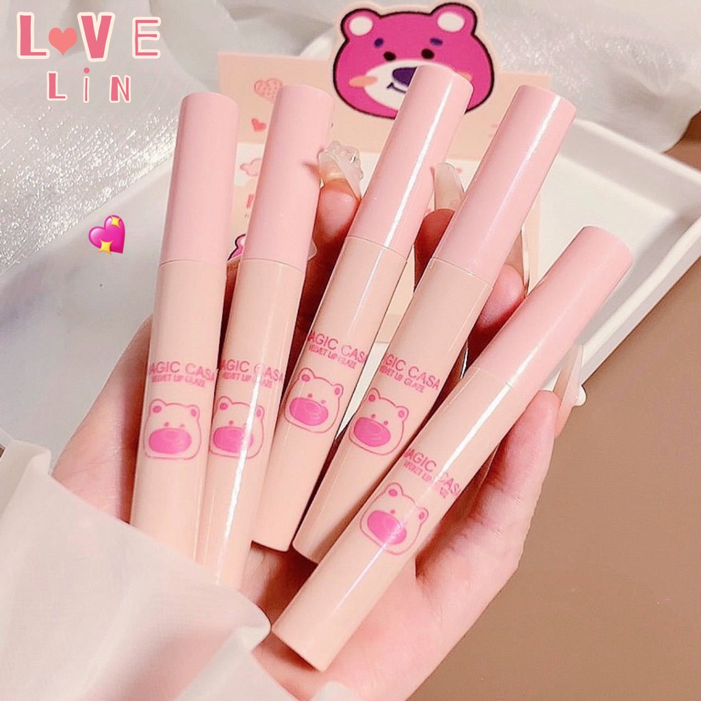 [Lovelin] Son Môi MAGIC CASA five suit Màu Nhung Lì Không Dễ Dính Cốc Không Dễ Phai Màu
