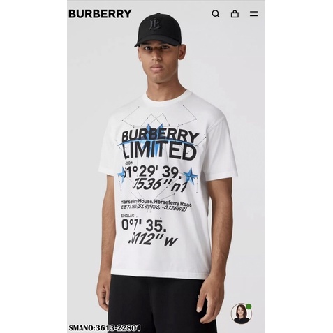 Áo phông nam cổ tròn Burberry hàng chất lượng cao
