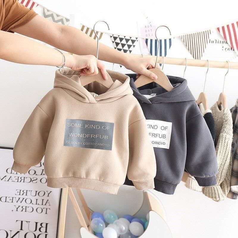 Áo Hoodie Dày Dặn Giữ Ấm Thời Trang Thu Đông Phong Cách Hàn Quốc Cho Bé Trai