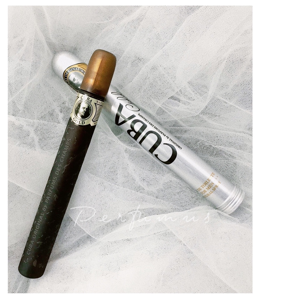 2 Chai Nước hoa NAM Cuba GOLD & ROYAL chính hãng Pháp 35ml - Mùi gỗ lôi cuốn,quyến rũ,thơm lâu