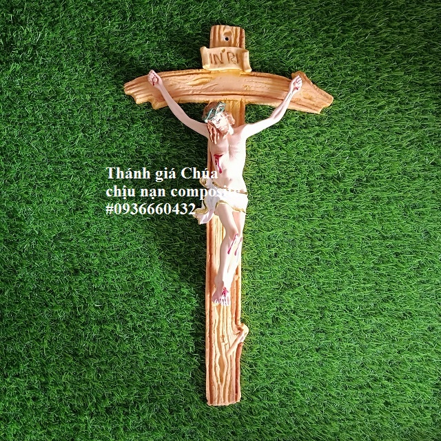 Tượng Thánh Giá Chúa chịu nạn cao 40cm hoặc 50cm - composite - quà tặng công giáo