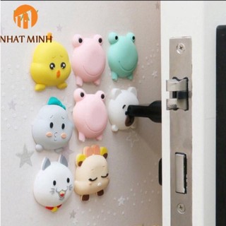 Miếng Dán Silicon Mút Dán Tường Hình Thú Chặn Cửa Chống Va Đập Siêu Dễ Thương