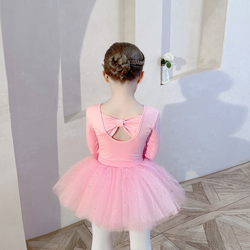 Váy Múa Ba Lê Cộc Tay Dài Tay Kidsballet Đầm Múa Cho Bé Váy Múa Trẻ Em Váy Múa Cho Bé Váy Múa Bale