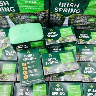 Xà bông cục diệt khuẩn Irish Spring Deodorant Soap Original 104.8g - Hàng nhập khẩu Mỹ