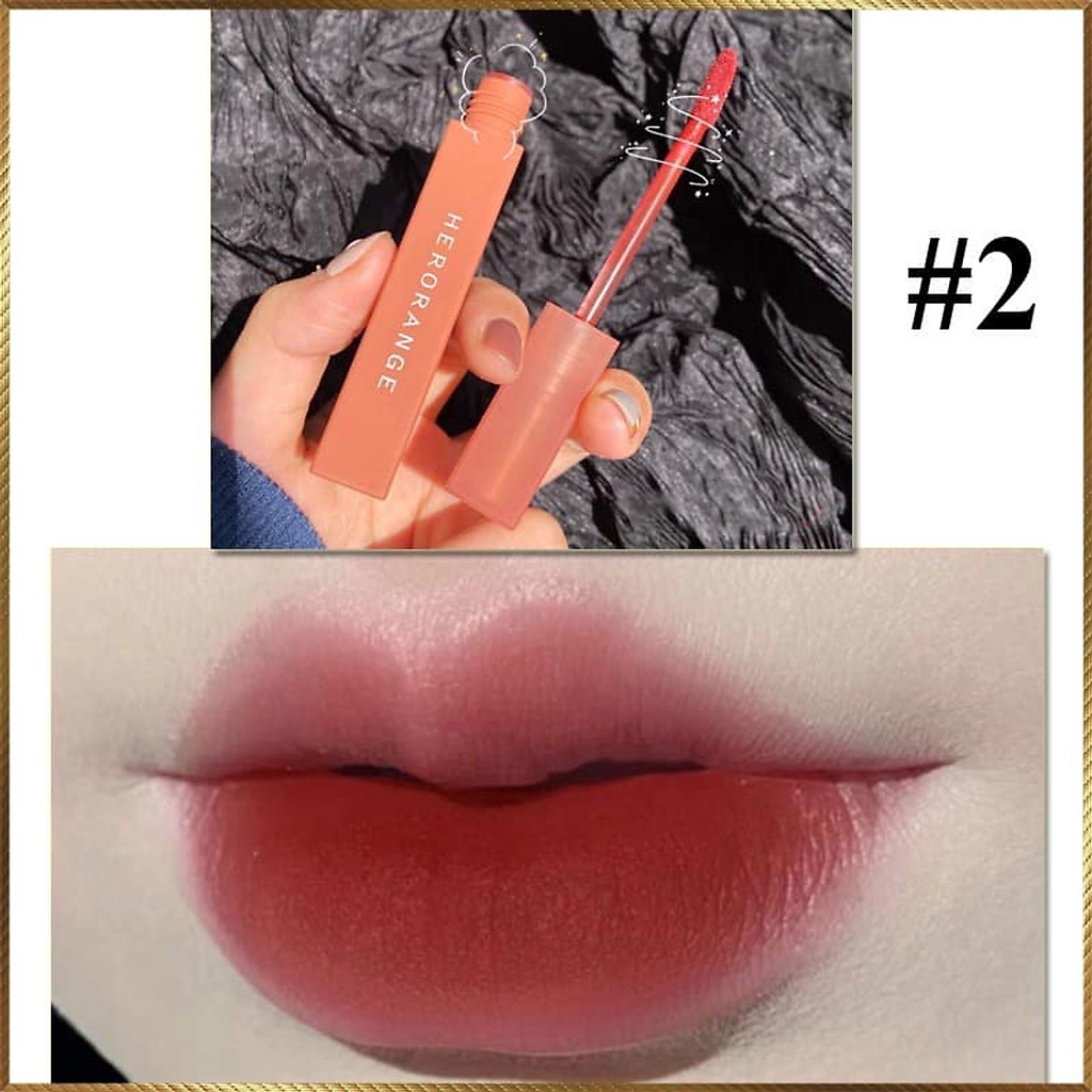 Son Kem Lì Herorange Mềm Mịn Như Nhung Chống Thấm Nước Chống Khô Môi Lâu Trôi Son