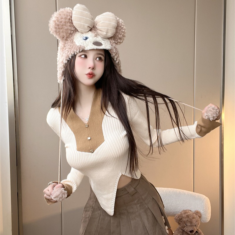 Áo Dệt Kim Tay Dài Phong Cách Hàn Quốc Thời Trang Mùa Thu 2022 Cho Nữ