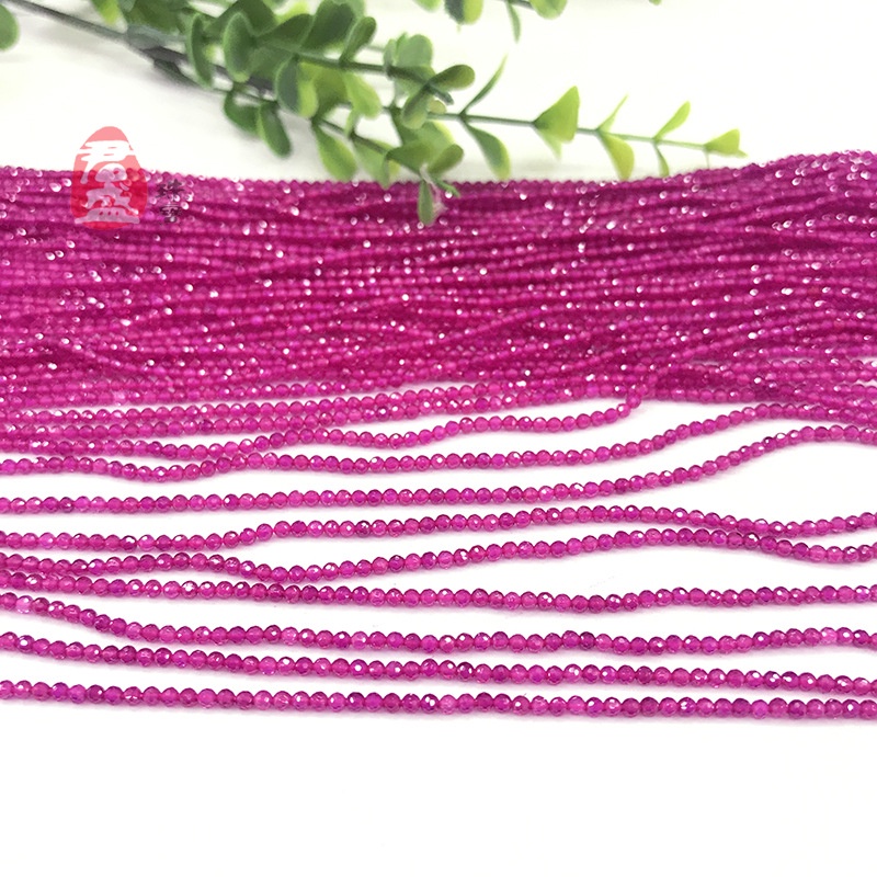 Chuỗi Hạt Đá Ruby Đỏ Tự Nhiên Cứng Dùng Làm Trang Sức diy