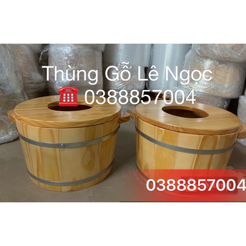 Chậu gỗ ngâm chân kết hợp xông phụ khoa