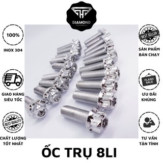 [SALE] ỐC SALAYA 8LY INOX 304 SÁNG CỰC ĐẸP