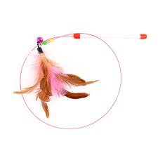 Đồ Chơi Thú Cưng - Cần Câu Mèo - Lông Vũ