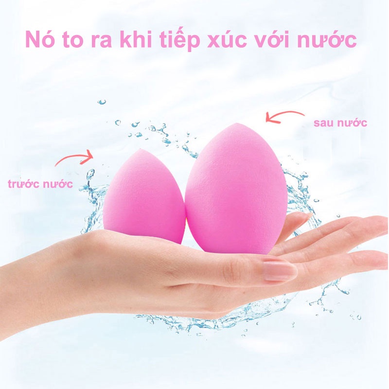 Bông mút trang điểm nhiều màu sắc cho nữ