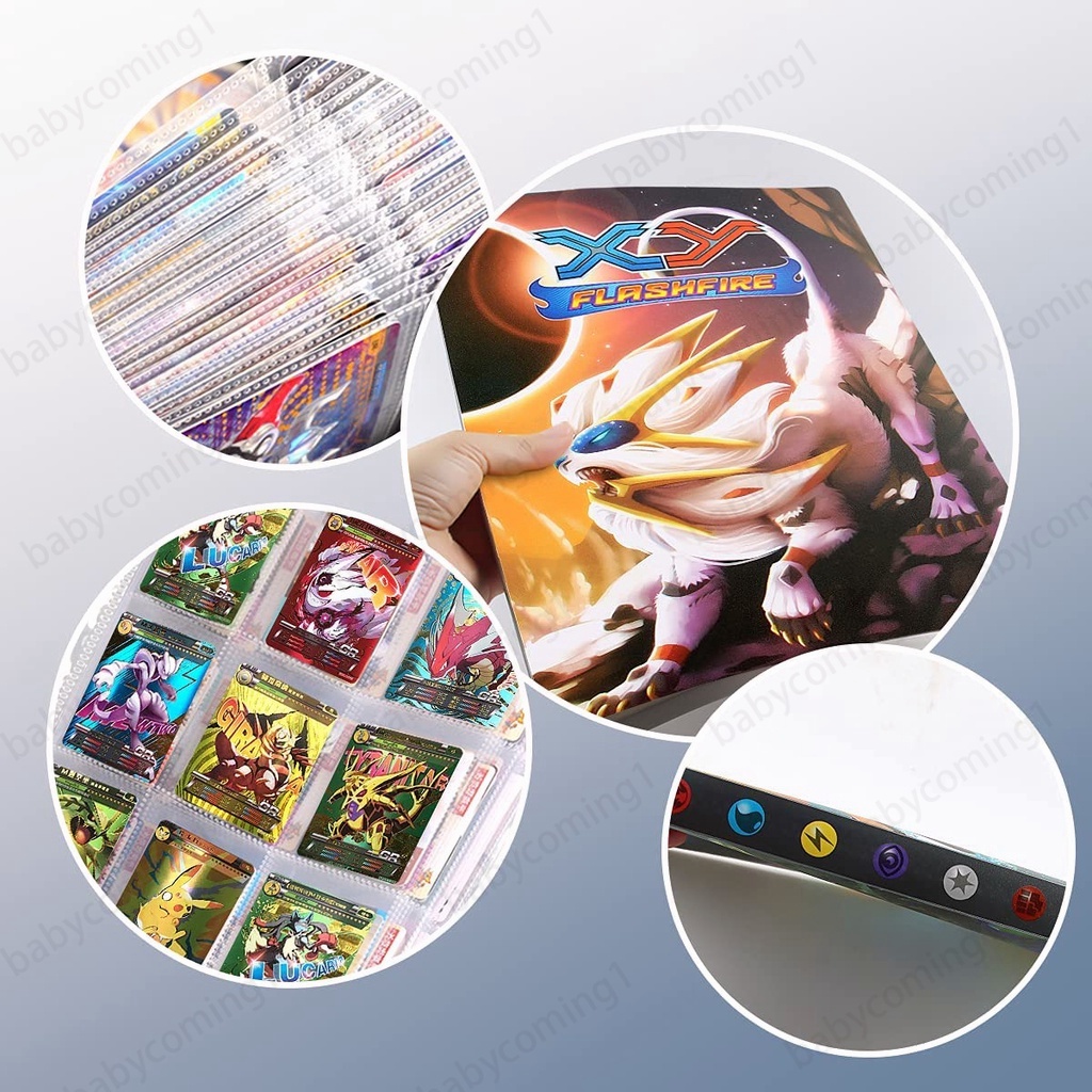 Cuốn Album Sưu Tầm 432 Thẻ Pokemon 9 Ngăn
