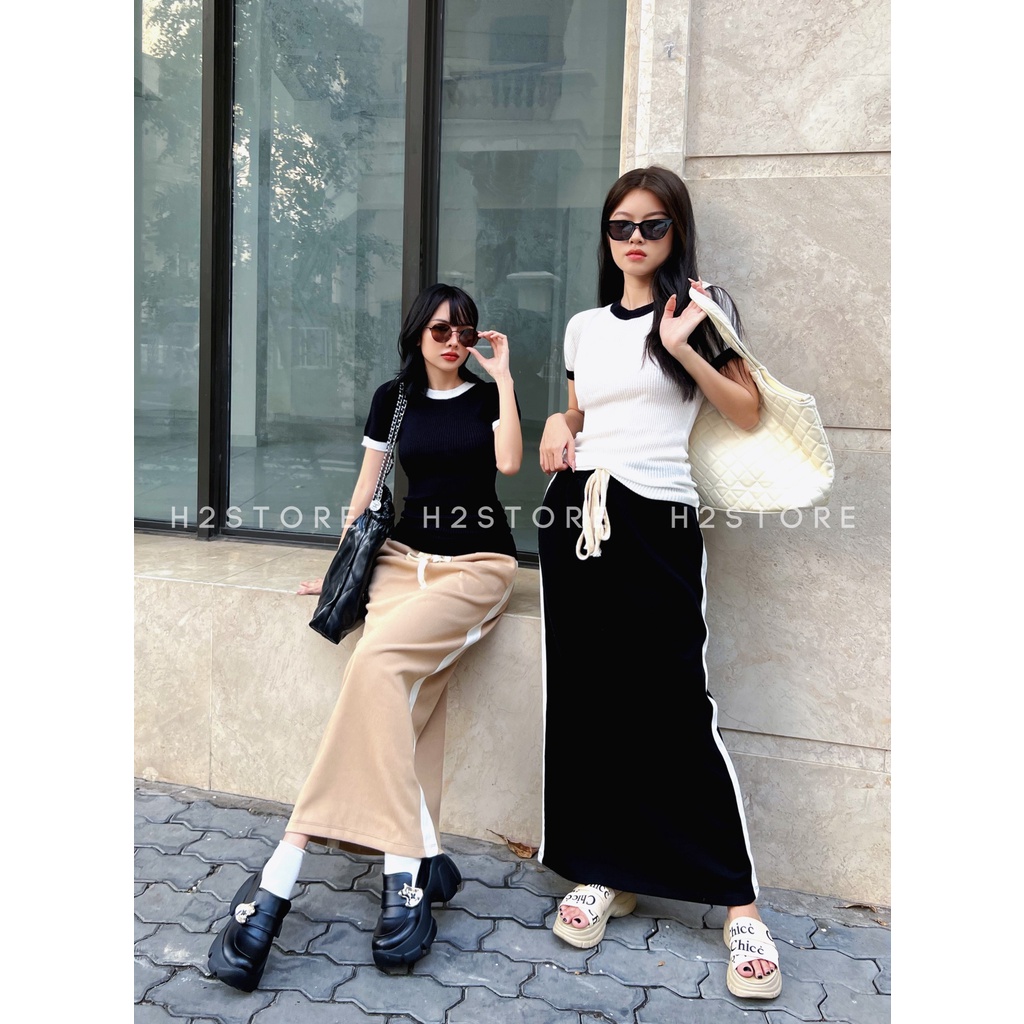 CHÂN VÁY THUN DÀI - QA02439