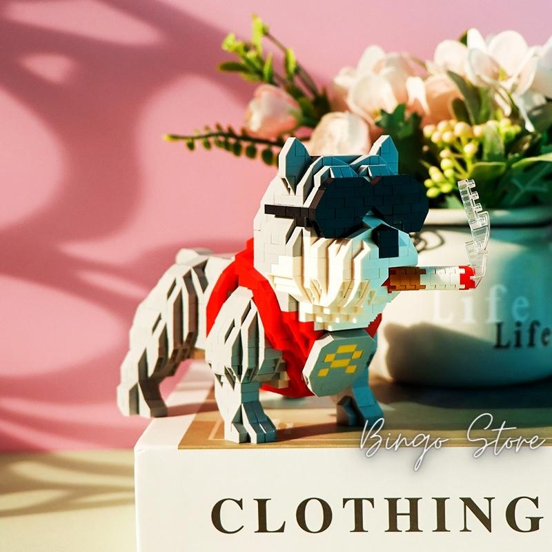 MÔ HÌNH LẮP RÁP CHÓ PUG 998 CHI TIẾT  CỰC HẤP DẪN VÀ DỄ THƯƠNG