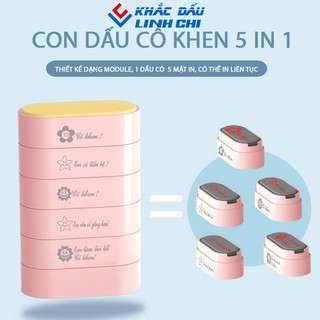 Con dấu cô khen em 5 trong 1 theo yêu cầu giá sỉ toàn quốc