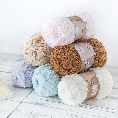 PVN55763 Len Cotton San Hô Nhiều Màu Sắc Dùng Đan Khăn Choàng / Mũ Cho Bé
