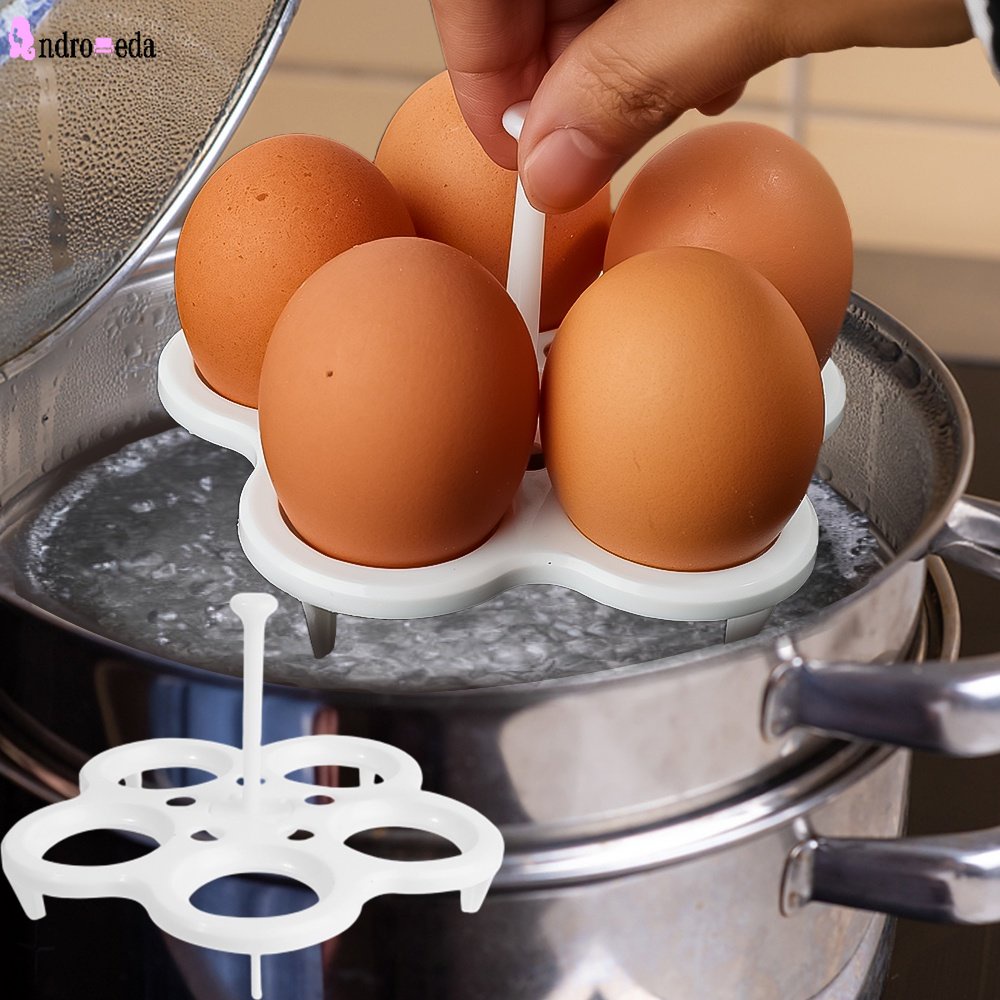 1 Khay Hấp Trứng 5 Lỗ Bằng Nhựa Chống Bỏng Đa Năng Dùng Trong Nhà Bếp