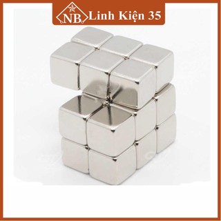 Một viên nam châm đất hiếm vuông (4x4x4mm/10x10x10mm)