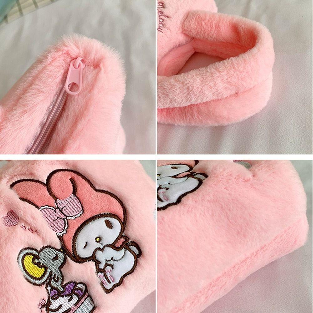 Túi Xách Tay Nhẹ In Họa Tiết Hoạt Hình Kuromi Melody Dễ Thương Thời Trang Cho Nữ