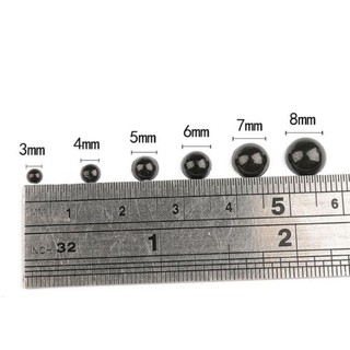 Mắt dán đen kích thước 3-20mm