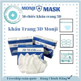 [FREESHIP] Khẩu Trang 3D Mask Diệu Linh Công Nghệ Nhật Bản🍇hộp 50c🍇 ôm sát mặt