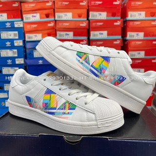Giày Adidas Superstar Mũi Sò Hoa Văn Siêu Đẹp