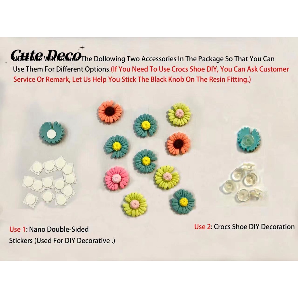 [Deco] Giày Crocs Đính Hạt Nhựa Resin Cỡ Lớn / Bắp Rang Bơ / Caramel Dễ Thương DIY (6 Loại Bắp Rang Bơ / Phụ Kiện Tóc