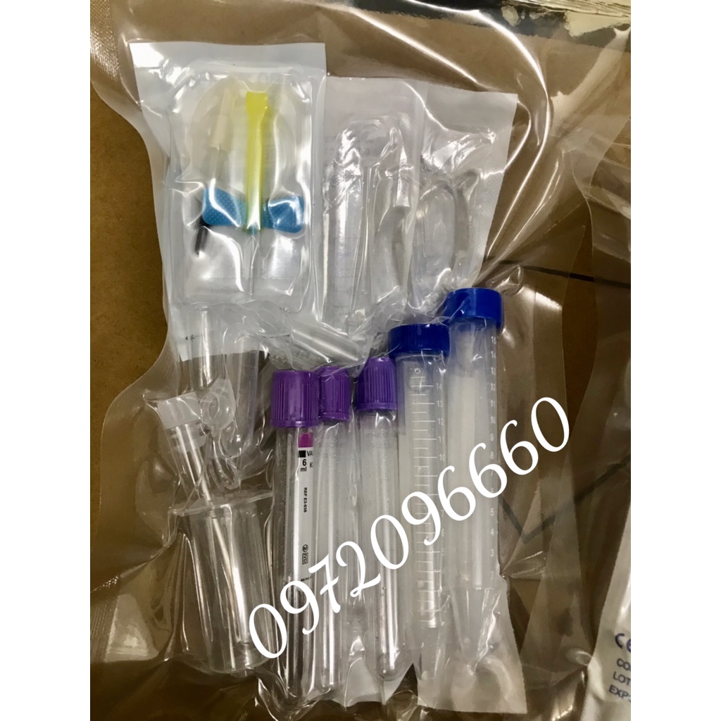 Bộ kít chứa hoạt hoá tiểu cầu PRP ống edta 6ml áp lực âm