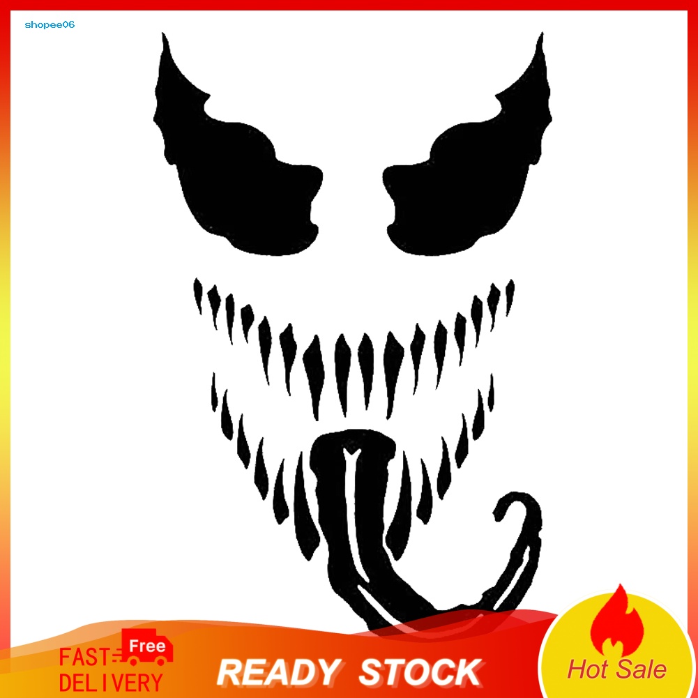 Miếng Dán Trang Trí Xe Hơi Hình Venom Sáng Tạo