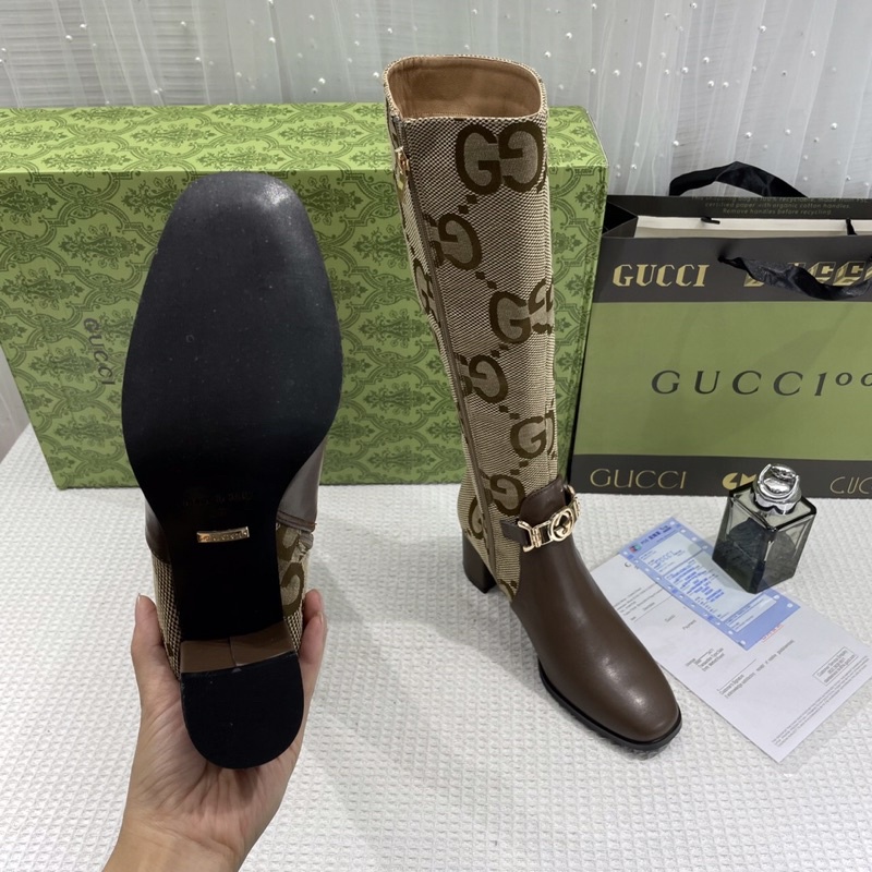 Boot bốt dài họa tiết chữ hàng cao cấp fullbox