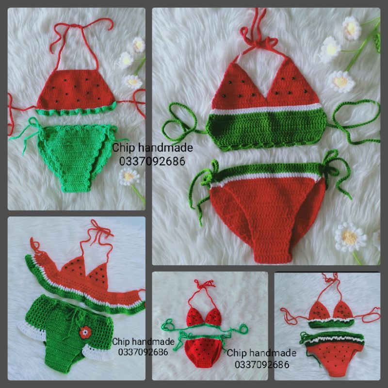 Bikini, đồ bơi dưa hấu cho bé