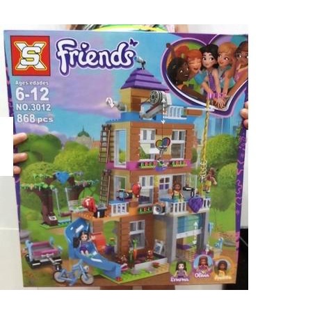 Đồ chơi xếp hình lego friends ngôi nhà tình bạn lego friend model SX3012 SX3008