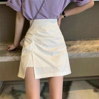 Chân váy nhún xẻ 1 bên