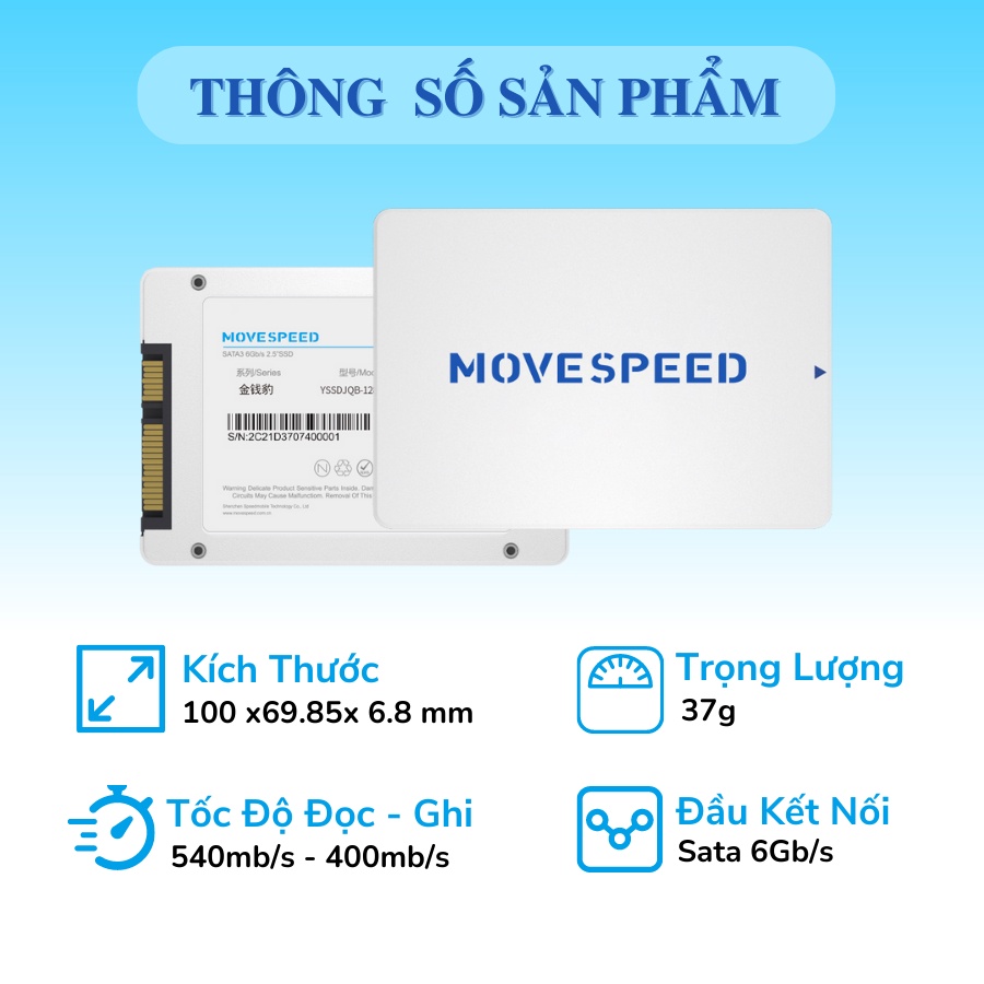 Ổ cứng ssd MOVE SPEED SATA III 120GB bảo hành 36 tháng ổ cứng 120gb lỗi ...